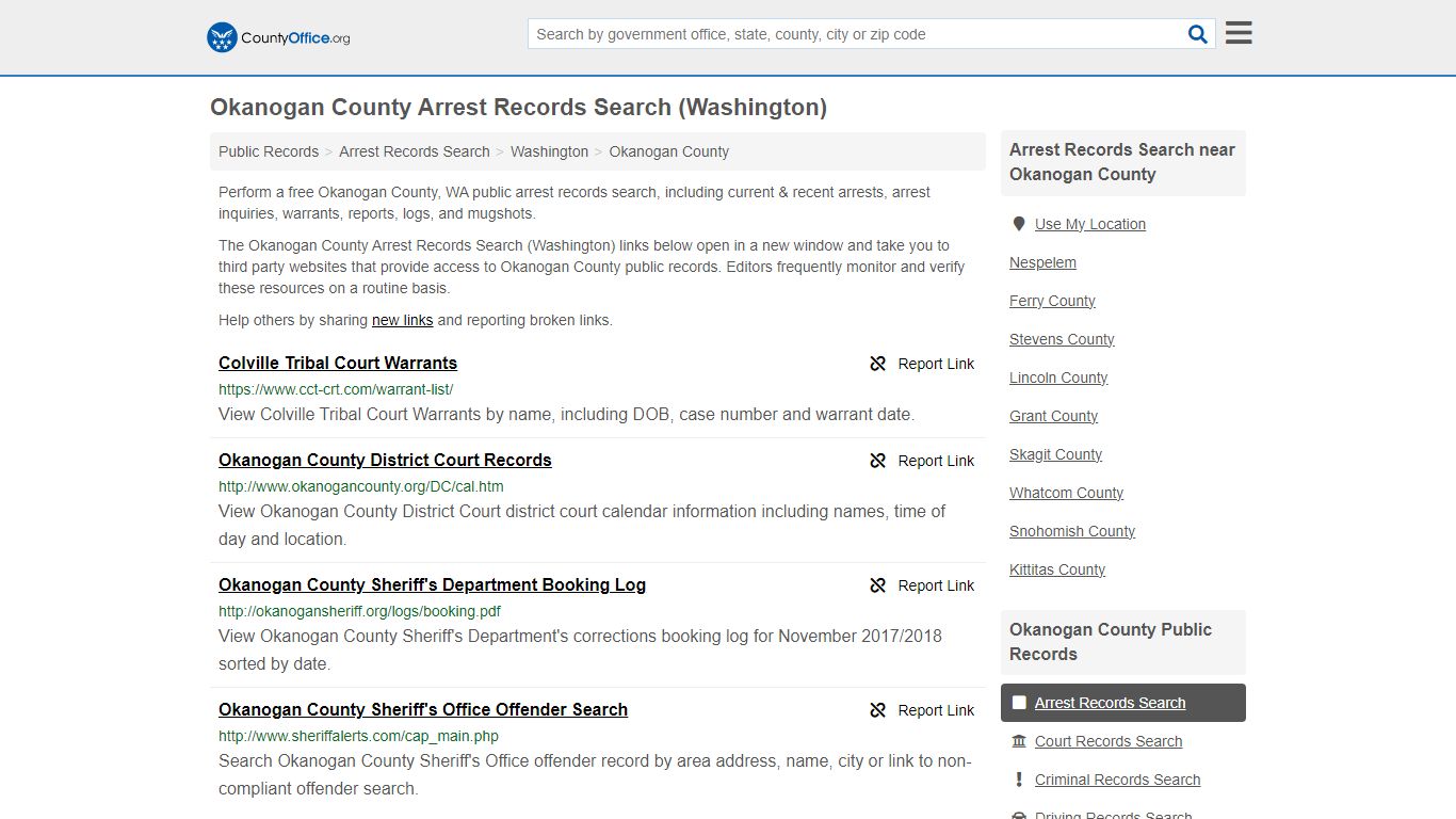 Arrest Records Search - Okanogan County, WA (Arrests & Mugshots)